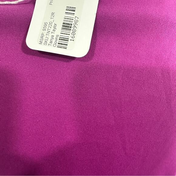 Tanya Taylor Size 12 Purple Elegant Ruched Cut Out Side Slit Nami Gown Dress - Picture 10 of 16